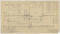 Technical Drawing: High School Building, Blackwell, Texas: Foundation Plan