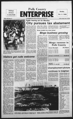 Primary view of object titled 'Polk County Enterprise (Livingston, Tex.), Vol. 106, No. 97, Ed. 1 Sunday, December 4, 1988'.