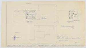 Primary view of object titled 'Pioneer Drive Baptist Church Proposal, Abilene, Texas: Floor/Plot Plans and Elevation'.