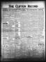 Newspaper: The Clifton Record (Clifton, Tex.), Vol. 58, No. 30, Ed. 1 Friday, Au…