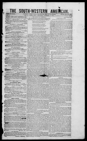 Primary view of object titled 'South-Western American (Austin, Tex.), Vol. 4, No. 19, Ed. 1, Wednesday, November 17, 1852'.
