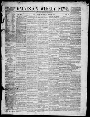 Primary view of object titled 'Galveston Weekly News (Galveston, Tex.), Vol. 7, No. 56, Ed. 1, Tuesday, May 6, 1851'.