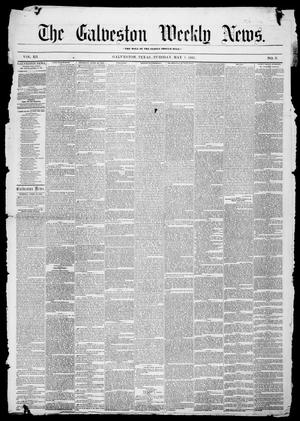 Primary view of object titled 'Galveston Weekly News (Galveston, Tex.), Vol. 12, No. 8, Ed. 1, Tuesday, May 1, 1855'.