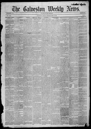 Primary view of object titled 'Galveston Weekly News (Galveston, Tex.), Vol. 13, No. 10, Ed. 1, Tuesday, May 27, 1856'.