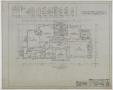Technical Drawing: McRae Residence, Eastland, Texas: First Floor Plan