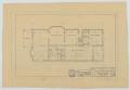 Technical Drawing: McGehee Residence, Big Spring, Texas: Floor Plan