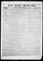 Thumbnail image of item number 1 in: 'San Luis Advocate (San Luis, Tex.), Vol. 1, No. 13, Ed. 1, Wednesday, November 25, 1840'.