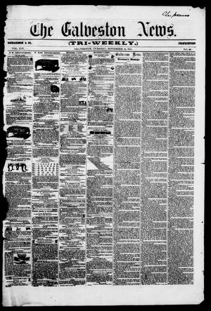 Primary view of object titled 'The Galveston News (Galveston, Tex.), Vol. 14, No. 60, Ed. 1, Tuesday, November 13, 1855'.
