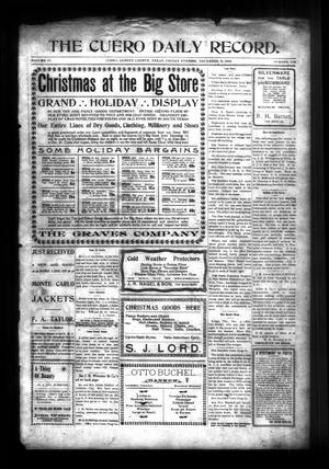 Primary view of object titled 'The Cuero Daily Record. (Cuero, Tex.), Vol. 17, No. 116, Ed. 1 Friday, December 5, 1902'.