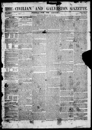 Primary view of object titled 'The Civilian and Galveston Gazette. (Galveston, Tex.), Vol. 13, Ed. 1, Tuesday, July 22, 1851'.