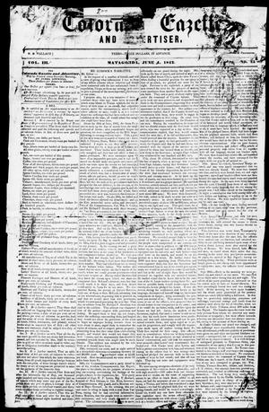 Primary view of object titled 'Colorado Gazette and Advertiser. (Matagorda, Tex.), Vol. 3, No. 25, Ed. 1, Saturday, June 4, 1842'.