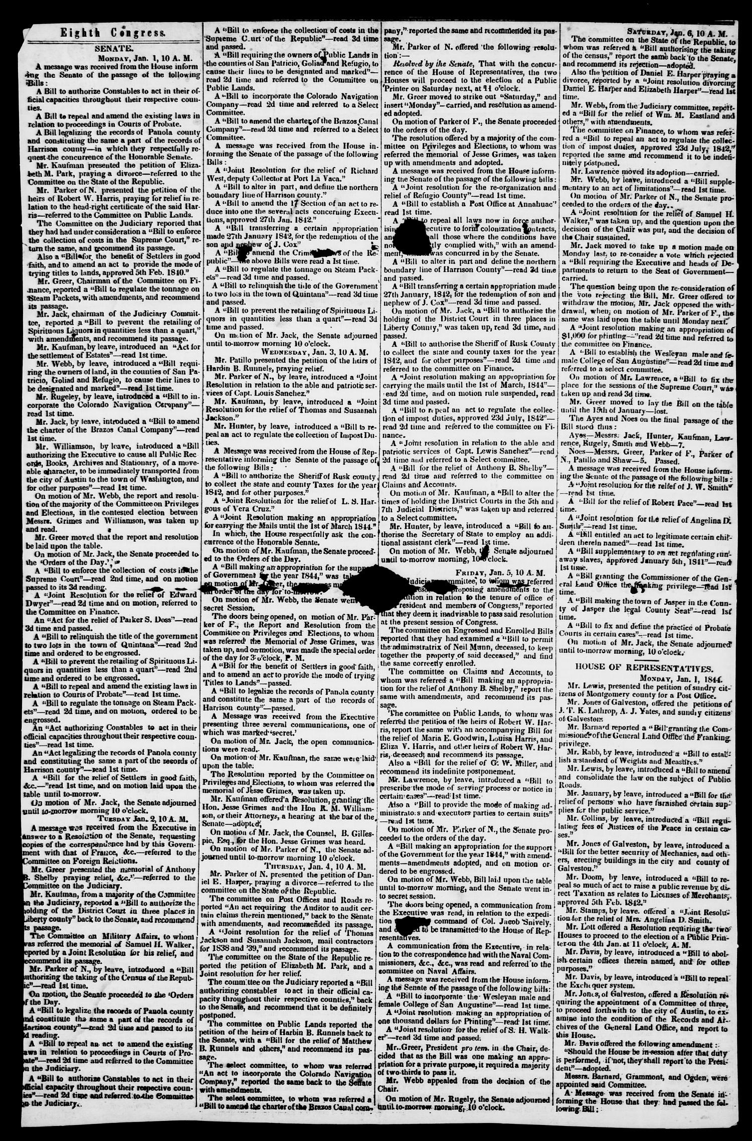 The National Vindicator. (Washington, Tex.), Vol. 1, No. 21, Ed. 1, Saturday, January 13, 1844
                                                
                                                    [Sequence #]: 2 of 4
                                                