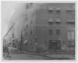 Primary view of [Firefighter's Ladder Extending Towards Smoking Building on Pacific and Griffin]
