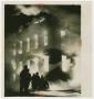 Photograph: [Two-Story Building on Fire]