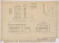 Technical Drawing: McMurry College President's Home, Abilene, Texas: Elevation and Entra…