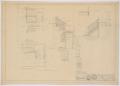 Technical Drawing: McMurry College President's Home, Abilene, Texas: Stair Details