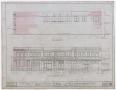 Technical Drawing: Radford Hotel, Abilene, Texas: West and East Elevations