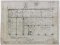 Technical Drawing: Radford Hotel, Abilene, Texas: Mechanical Plan for the First Level