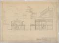 Technical Drawing: McMurry College President's Home, Abilene, Texas: Cross Section and S…