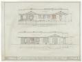 Technical Drawing: Behrens Residence, Abilene, Texas: Elevations