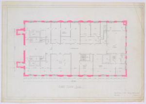 Primary view of object titled 'Abilene City Hall Alterations: First Floor Layout'.