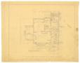 Technical Drawing: Ely Residence, Abilene, Texas: First Floor Plan