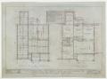 Technical Drawing: Prairie Oil & Gas Co. Cottage, Ranger, Texas: Plans