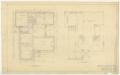 Technical Drawing: Snodgrass Residence, Midland, Texas: Floor and Roof Plan