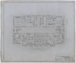 Technical Drawing: Mitchell County Courthouse: Second Floor Furniture Layout
