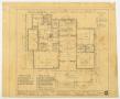 Technical Drawing: Fuller Residence, Snyder, Texas: Floor Plan