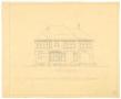 Technical Drawing: Ely Residence, Abilene, Texas: West Elevation