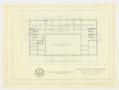 Technical Drawing: Coke County Courthouse: Second Floor Plan