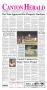 Primary view of Canton Herald (Canton, Tex.), Vol. 129, No. 34, Ed. 1 Thursday, July 26, 2012