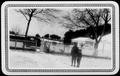 Thumbnail image of item number 1 in: '[Albert Peyton George and Mary Jones in the snow covered ranch yard]'.