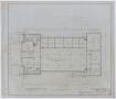 Technical Drawing: First Baptist Church, Rule, Texas: Ground Level Floor Plan