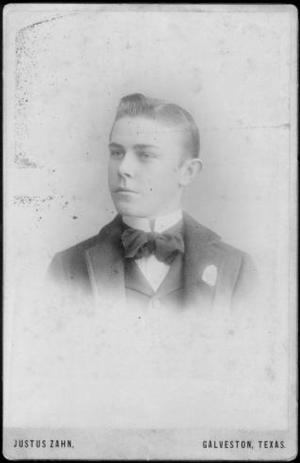 Primary view of object titled '[Albert Peyton George as a young man, facing to the left]'.