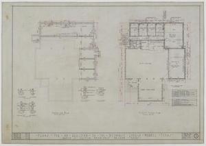 Primary view of object titled 'Methodist Church Additions, Merkel, Texas: Plans for an Addition to the Methodist Church, Foundation and First Floor'.