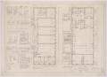 Technical Drawing: First Baptist Church Addition, Rule, Texas: First and Second Floor La…