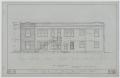 Technical Drawing: Strawn City Hall: West Side Elevation