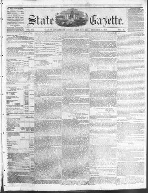 Primary view of object titled 'State Gazette. (Austin, Tex.), Vol. 7, No. 16, Ed. 1, Saturday, December 8, 1855'.