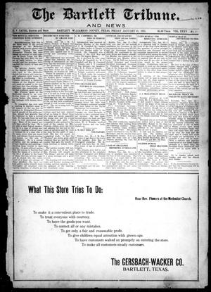 Primary view of object titled 'The Bartlett Tribune and News (Bartlett, Tex.), Vol. 35, No. 29, Ed. 1, Friday, January 21, 1921'.