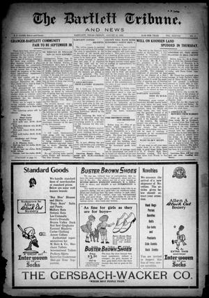 Primary view of object titled 'The Bartlett Tribune and News (Bartlett, Tex.), Vol. 38, No. 3, Ed. 1, Friday, August 18, 1922'.