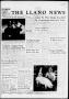 Newspaper: The Llano News (Llano, Tex.), Vol. 68, No. 12, Ed. 1 Thursday, Februa…