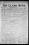 Primary view of The Llano News. (Llano, Tex.), Vol. 39, No. 31, Ed. 1 Thursday, April 14, 1927