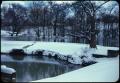 Photograph: [Snow Covering Dam at Max Starcke Park]