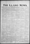 Newspaper: The Llano News. (Llano, Tex.), Vol. 46, No. 12, Ed. 1 Thursday, March…