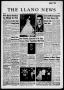 Newspaper: The Llano News (Llano, Tex.), Vol. 70, No. 49, Ed. 1 Thursday, Novemb…