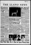 Newspaper: The Llano News (Llano, Tex.), Vol. 70, No. 50, Ed. 1 Thursday, Novemb…