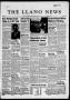 Newspaper: The Llano News (Llano, Tex.), Vol. 71, No. 2, Ed. 1 Thursday, Decembe…
