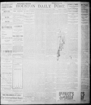Primary view of object titled 'The Houston Daily Post (Houston, Tex.), Vol. NINTH YEAR, No. 270, Ed. 1, Monday, January 1, 1894'.